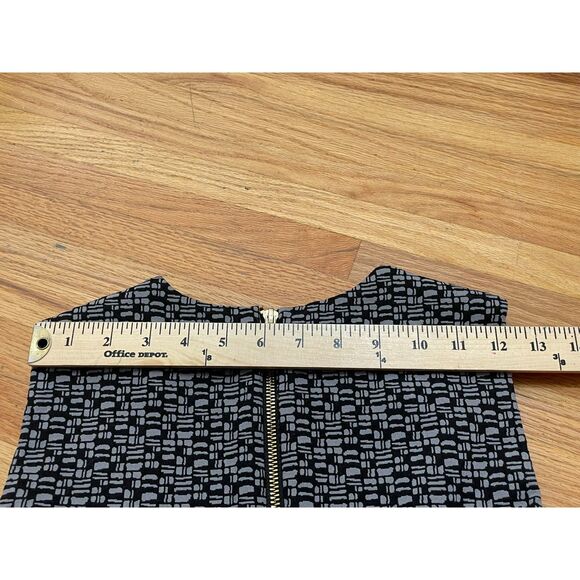 Calvin Klein Scuba Crepe Women's Dress Sheath Knee Length Sleeveless 6 Black - Picture 5 of 7